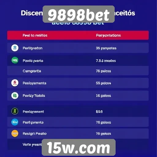 Métodos de pagamento aceitos pelo 9898bet